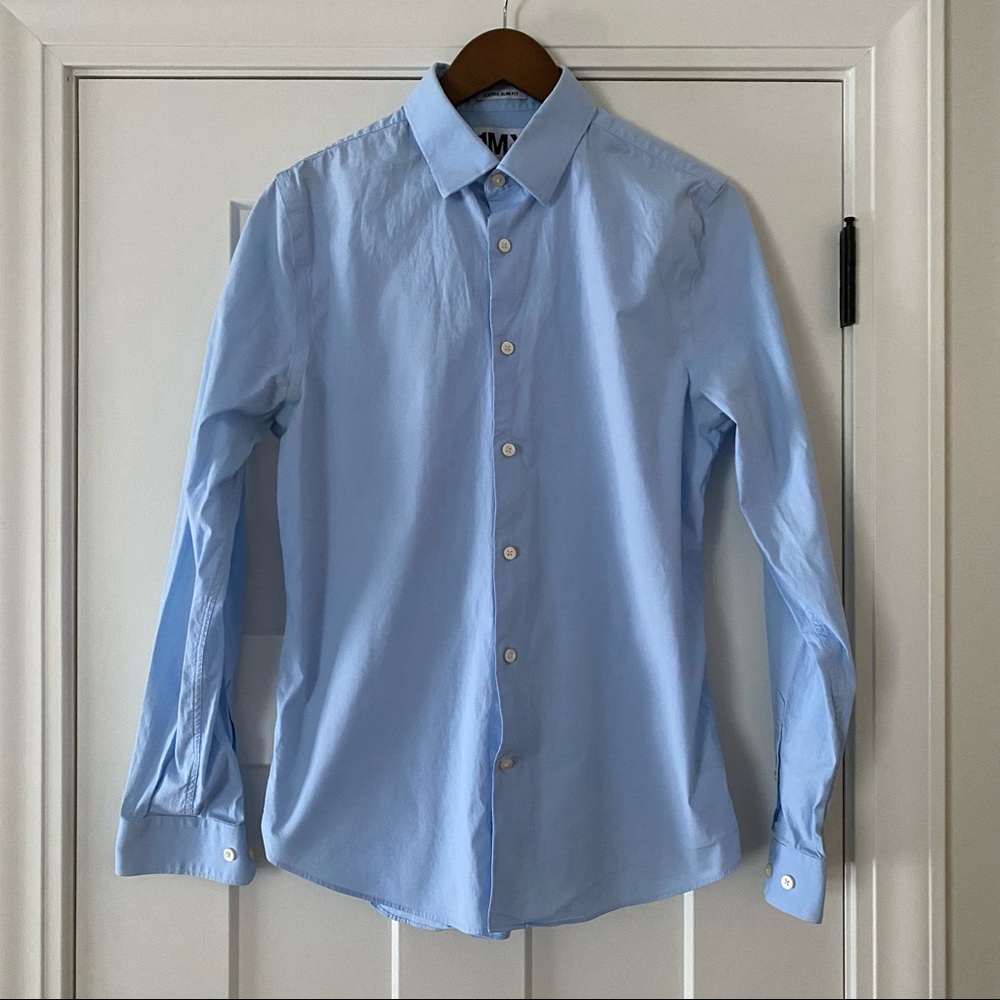 Express Men's Extra Slim 1MX Shirt – Light Blue